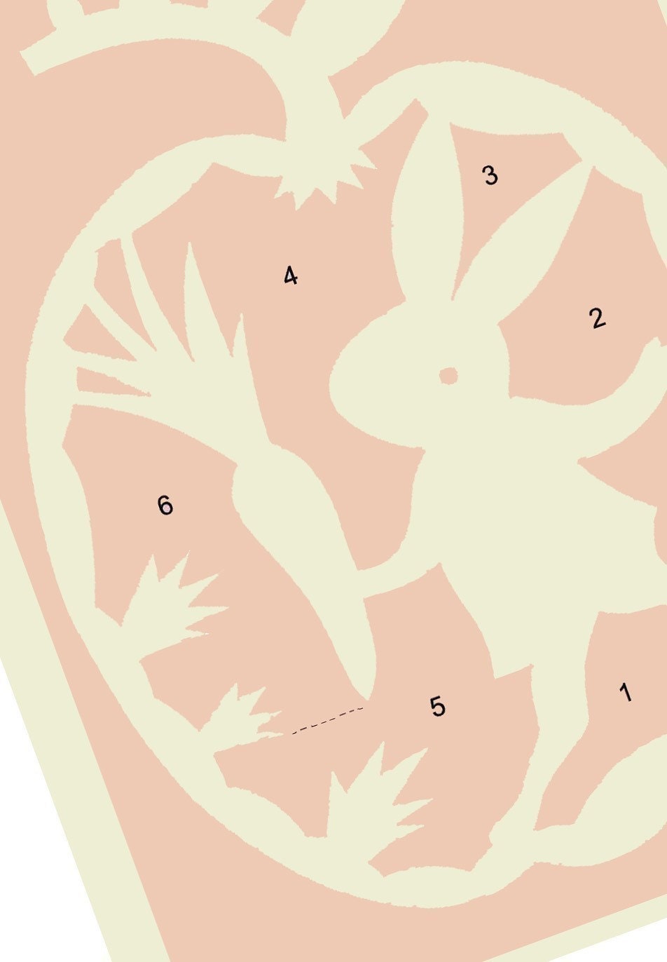 4 Original Papercut PRINTED PATTERNS. Ready to cut by yourself.