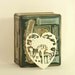 4 Original Papercut PRINTED PATTERNS. Ready to cut by yourself. 4 Heart Silhouettes.