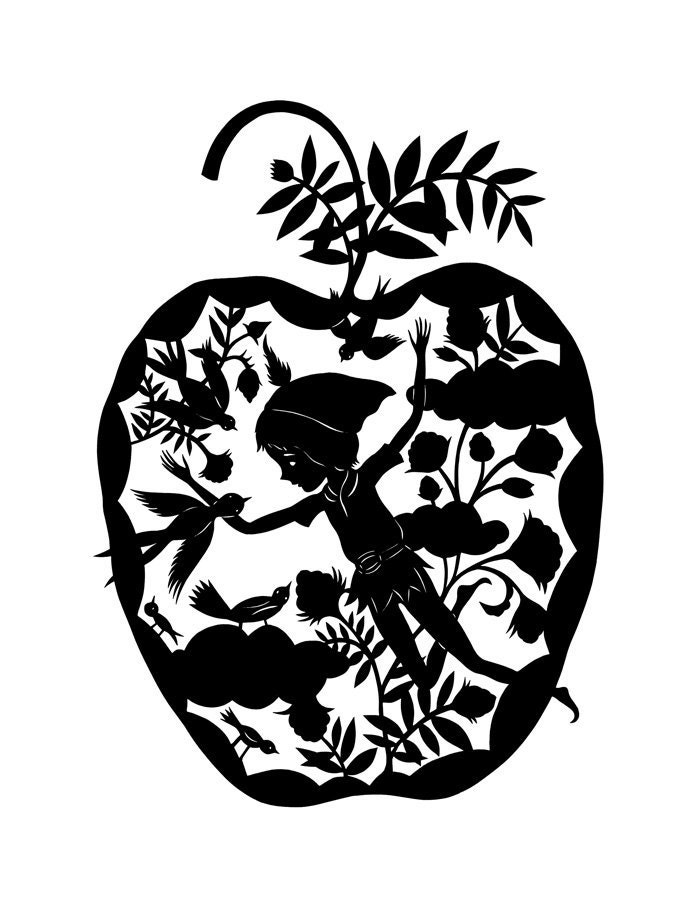 Peter Pan. Print. From a Papercut designed by me.