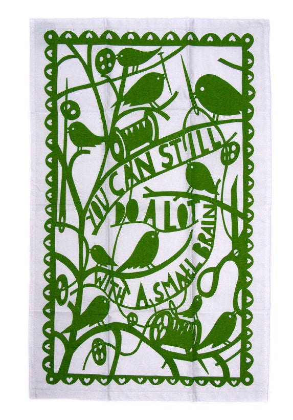 Small Brain ToDryFor Tea towel