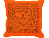 We Had Everything Cushion Cover  (Orange/ Brown)