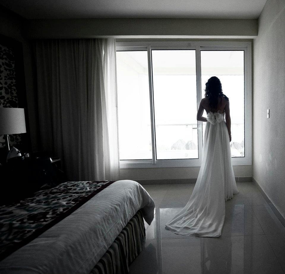 Detachable Silk Chiffon Train for Annie Wedding Gown