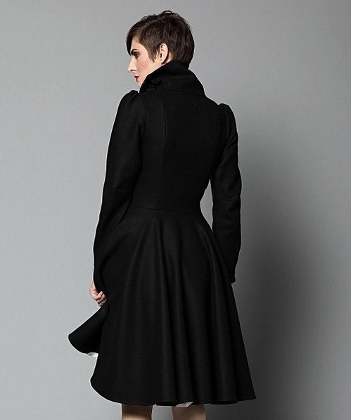Double Breasted Wool Olga Coat