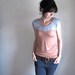 Dusty Rose and Gray Oscillate Shirt
