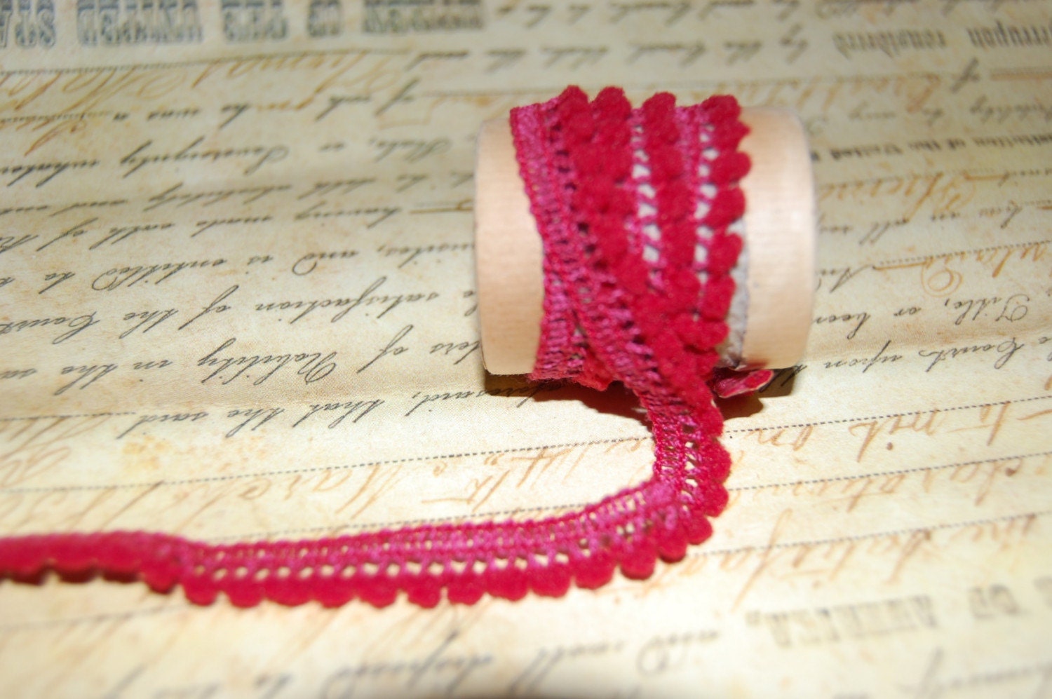 Ruby Wine Petite Pom Pom Trim