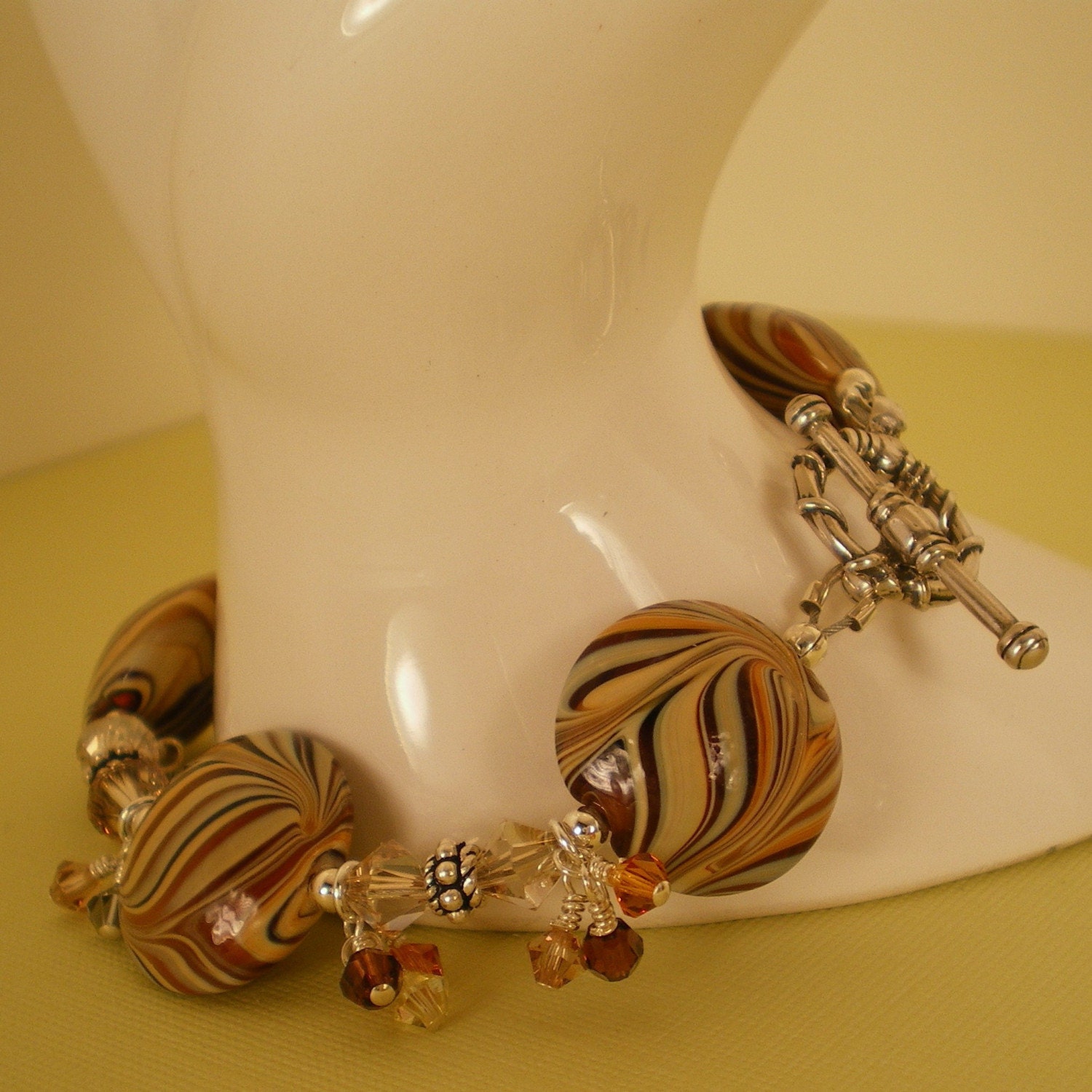 Mocha Caramel Swirl Bracelet