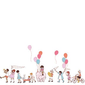 Sarah Jane FABRIC - Children at Play - On Parade - Multi