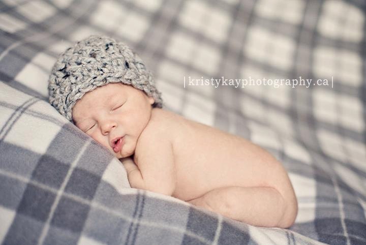 Baby Boy Hats, Crochet Baby Hats, Baby Beanie, Baby Hat Grey, Baby Hat Gray