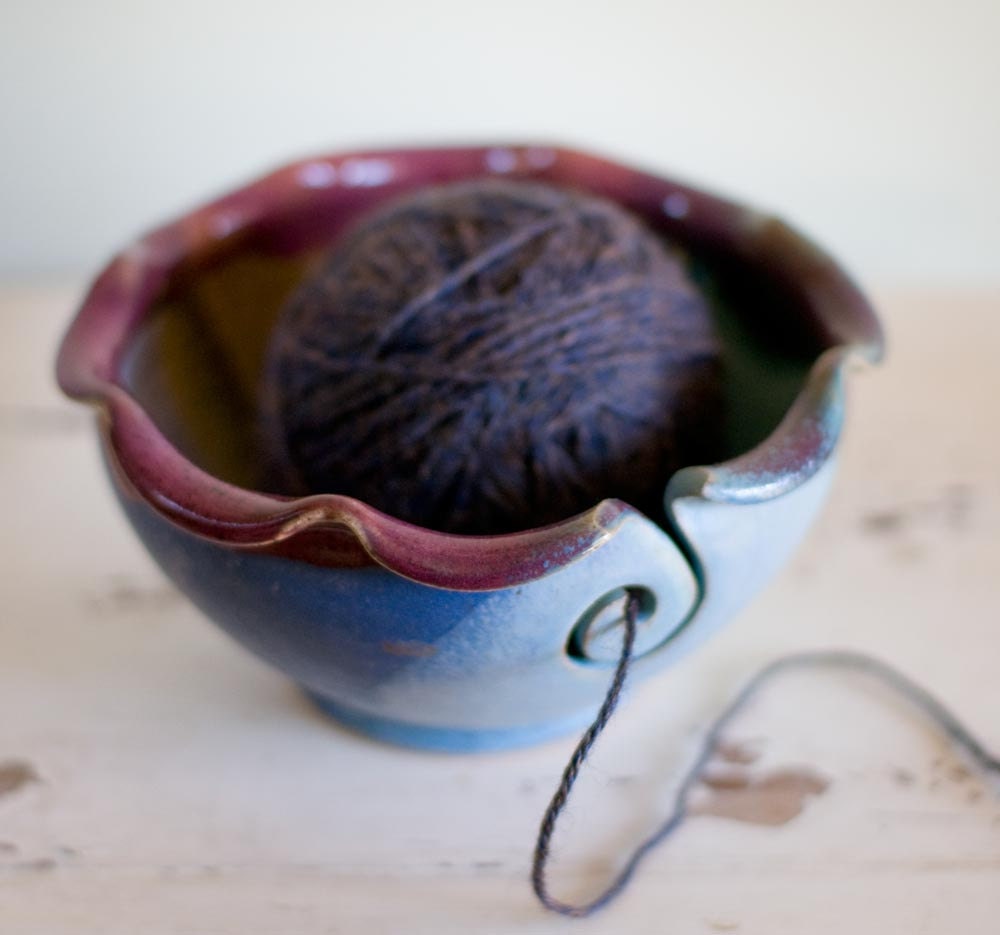 Yarn Bowl, Knitting bowl, yarn bowls-seen in Knit Simple magazine