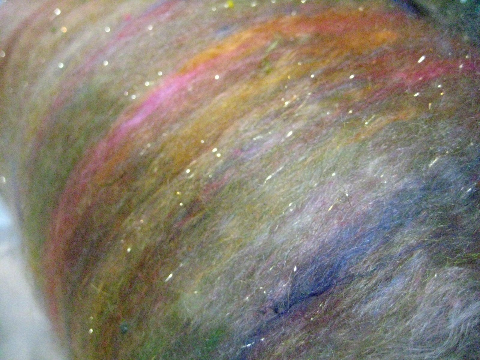 FLUFFY MOHAIR - 2.5 oz.  Kid Mohair / Angelina / Wool Neps
