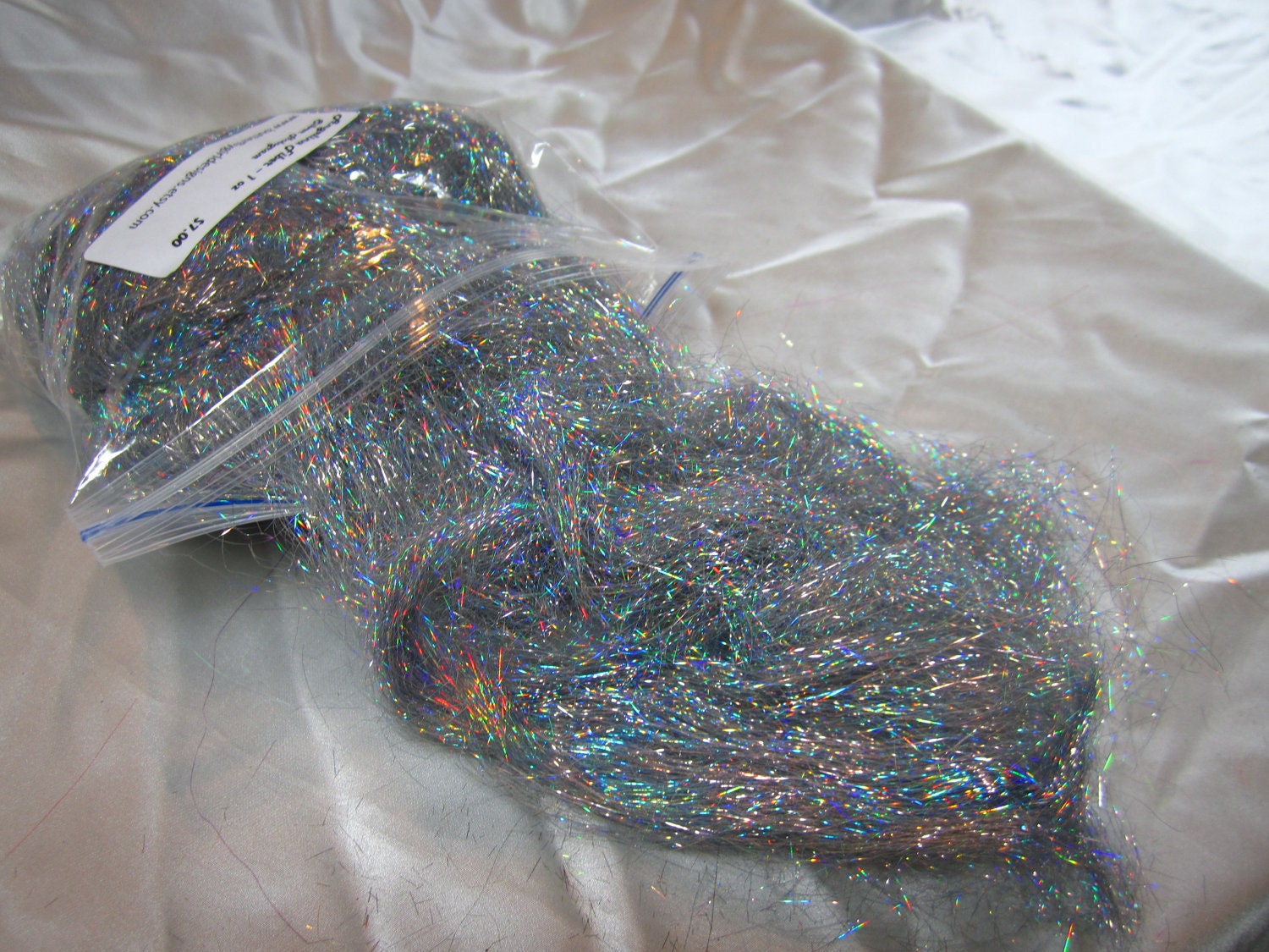 ANGELINA (tm) FIBER  - Silver Hologram 4 ounces