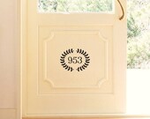 Welcome Wreath Vinyl Decal small