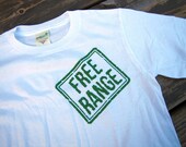 Free Range Organic Youth Tshirt - Sizes XS to XL