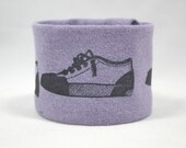 Wrist Cuff Wallet  Eco Friendly Purple Shoes