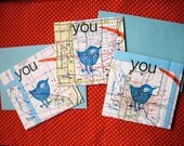 its not that far letterpress art piece with envelope