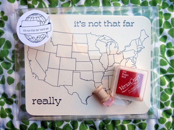 SALE it's not that far really custom postcard SET