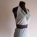 Boho Halter Dress Tattered Shabby Chic Moss Jersey Formal Party Evening Bohemian Summer Dress Pastel Fashion