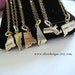 Two State Charms on One Necklace Silver or Gold United States Charm Necklace