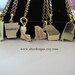 Two State Charms on One Necklace Silver or Gold United States Charm Necklace
