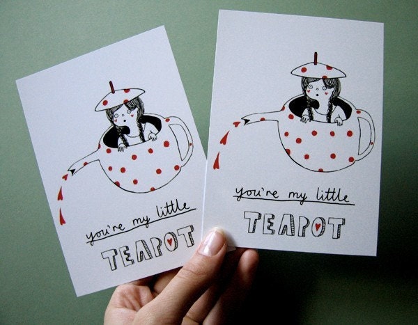 Little Teapot - Postcard