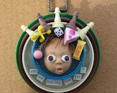 Are We Having Fun Yet  - Upcycled Doll Assemblage