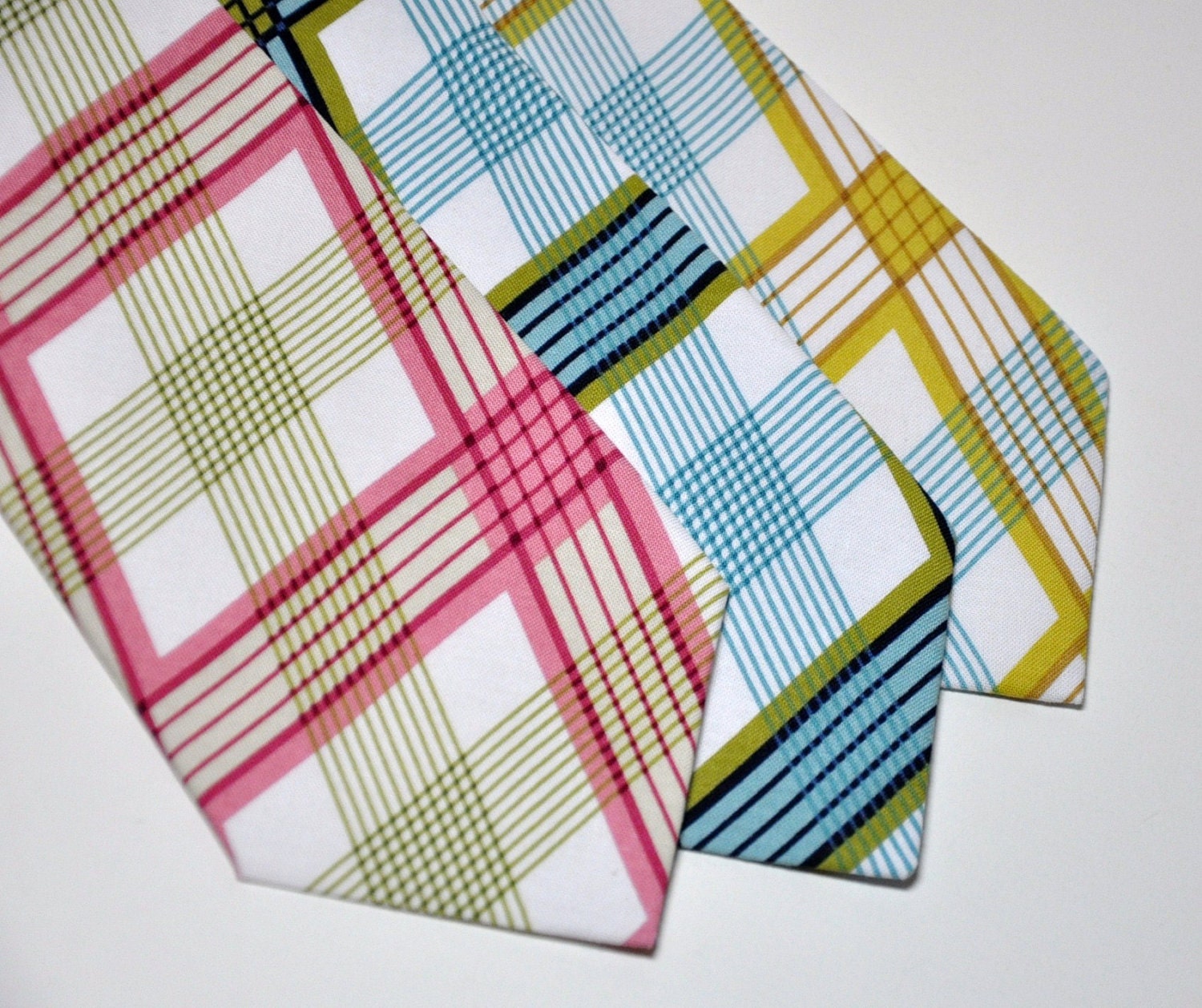 Plaid Neckties - Men's Tie - Groomsmen - Wedding