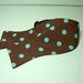 Freestyle Bow Tie for Men Chocolate Blue Dots