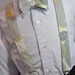 Boys Suspenders and Bowtie Set Grey Graphic Blossom