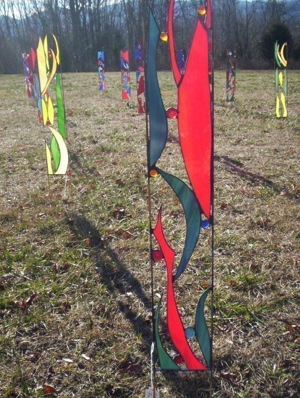 Small Herd of Feral Glass Garden Art  -  15 PERCENT OFF for ANY 3