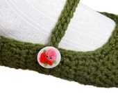 Olive Green Slipper (sizes 6 to 11)