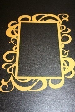 Scroll Photo Frame - 1 - YELLOW