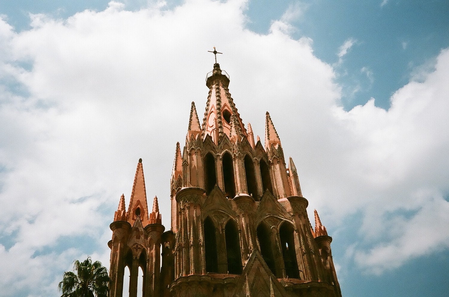Mexican church in the clouds original photograph 5x7 print