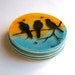 Fused Glass Coasters (Birds On A Branch)