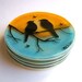 Fused Glass Coasters (Birds On A Branch)