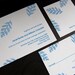 Feathers - Letterpress wedding invitation