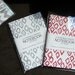Zorah Patterned Letterpress Notebook, silver