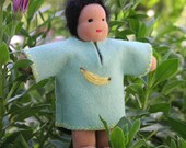 Banana, A sweet Waldorf style doll house doll