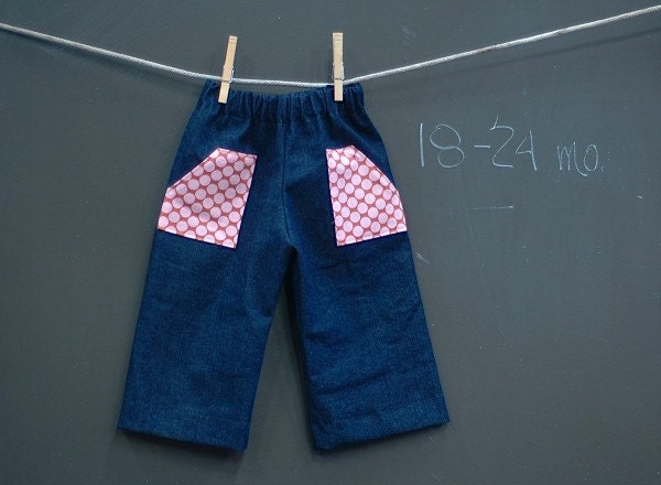 Polka Dot Jeans- 18-24 mo.