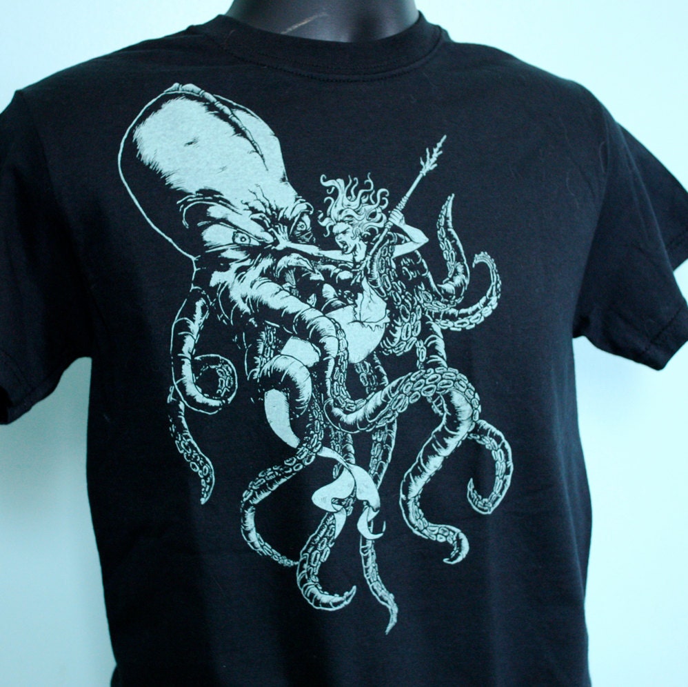 OCTOPUS vs MERMAID Mens Tee