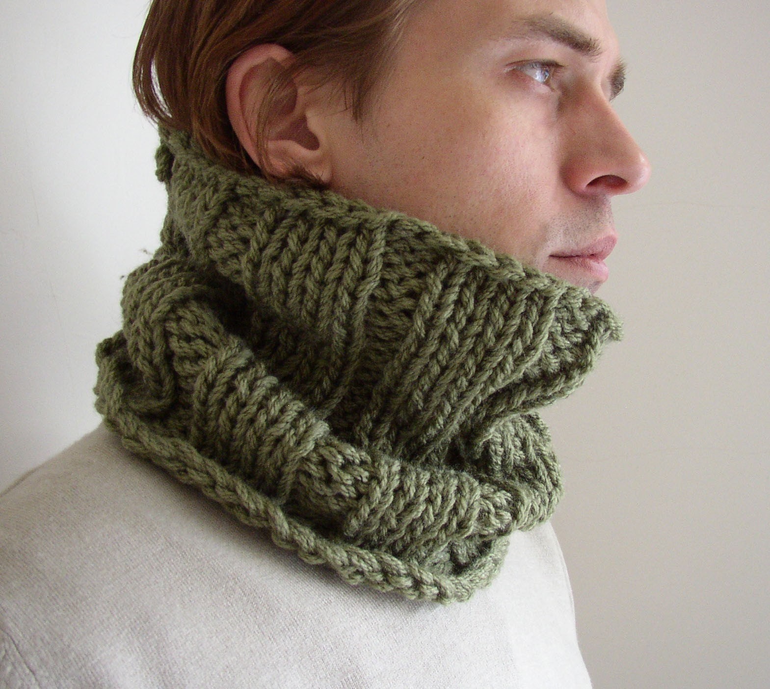 Man cowl scarf thing