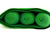 Peas in a Pod Plush Toy Sewing Pattern with Zipper - PDF Toy pattern to sew