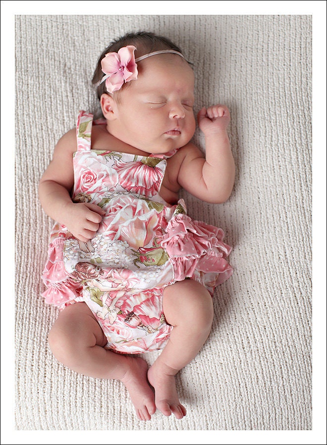 Baby Bubble Romper PDF Pattern Ruffled Sunsuit Sewing Pattern PDF