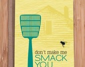 smack you card / funny greeting card