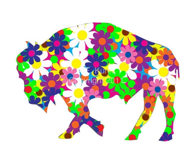 Flower Buffalo  5x7 Print