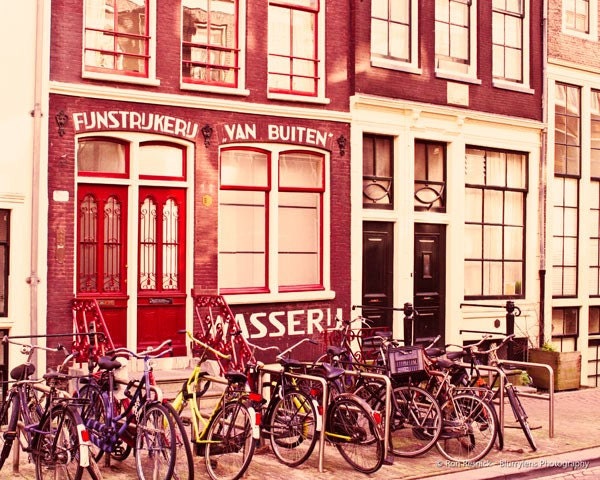 Bicycles Street Scene, Amsterdam - 8 x 10 Fine Art Photographic Print