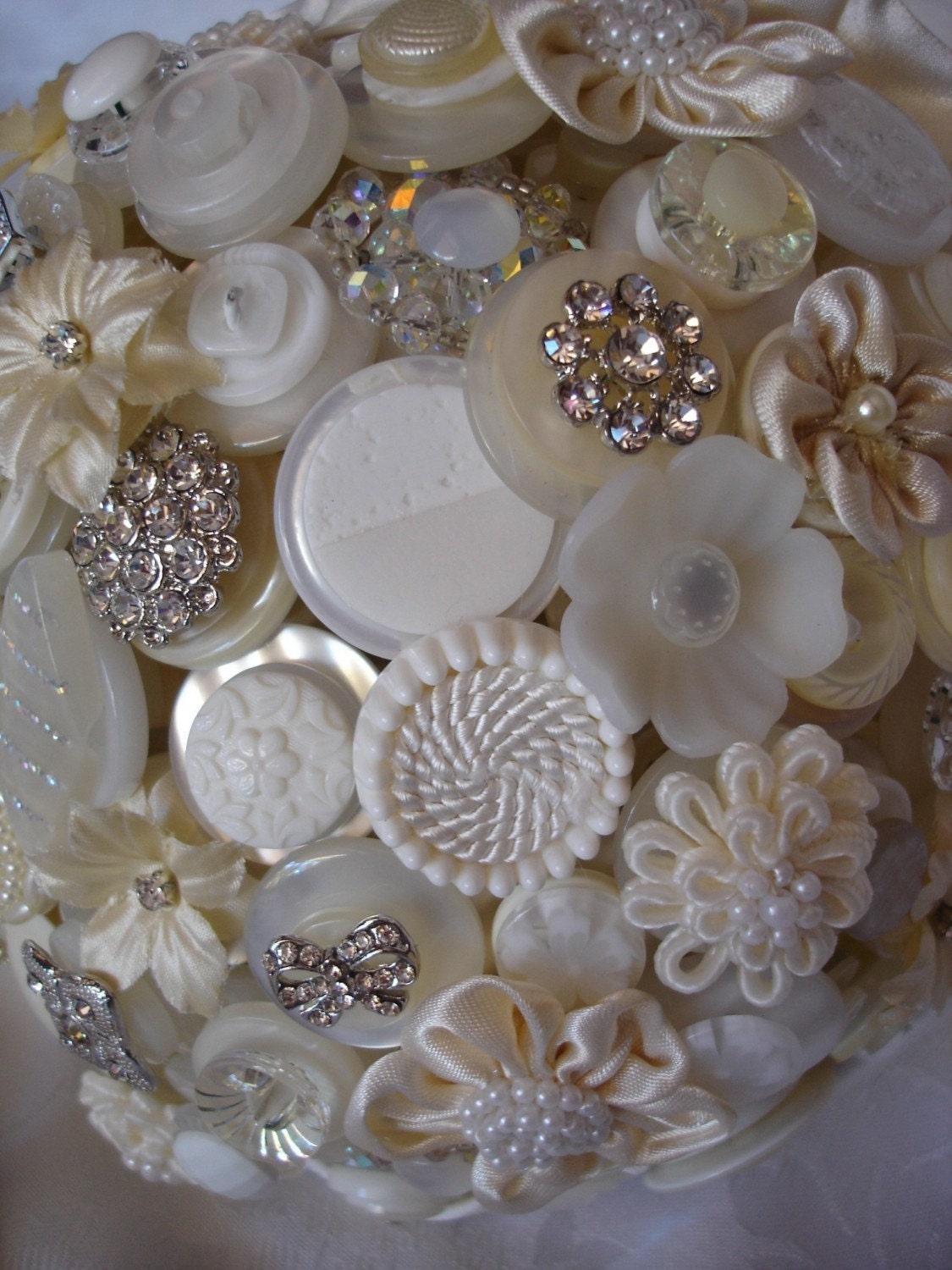 The Diamonds and Pearls Button Bouquet