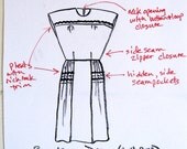 CUSTOM BeesKnees Dress, size 14 to 26, hand-made-to-order to fit your measurements, choice of vintage fabrics