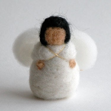 Needle felt pdf instructions - Felt Baby Angel - Tree Ornament