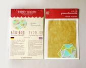 green diamonds - iron on