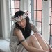 Flower Crown from vintage doilies and lace
